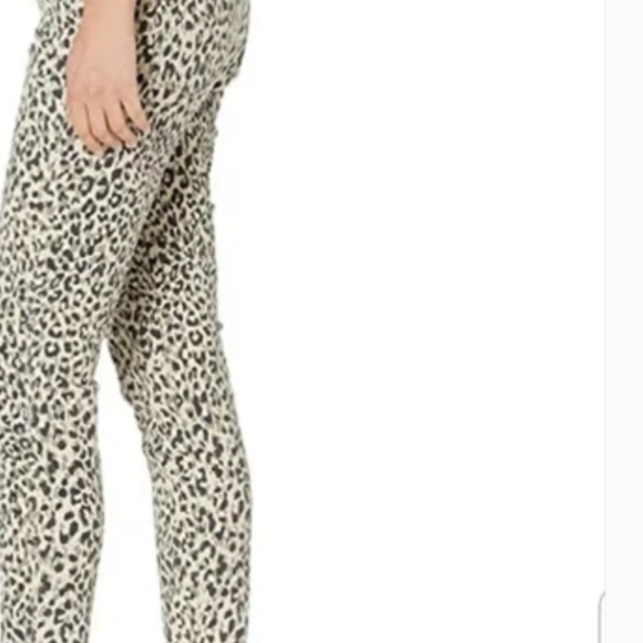 Ella Moss high rise skinny ankle animal print stretch jeans. Worn about 3x - Picture 4 of 12